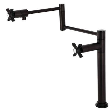Kingston Brass Deck Mount Pot Filler, Oil Rubbed Bronze KS4705ZX